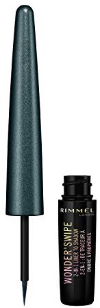 Rimmel London Eyeliner 016, Stift, Voller Coverage, Schimmernd, Wasserfest, Parabenfrei, Sulfatfrei, Mineralölfrei, Erwachsene, 1 Stück