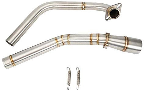 Tuyau intermédiaire de lien d'échappement de Suuonee, tuyau intermédiaire de lien d'échappement de modification de moto adapté pour YZF R15 MT-15 MT-125 2008-2017