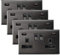 4 x Black Nickel USB Double Wall Plug Socket 2 Gang 13A with 2 USB Charger Port Outlets Socket Plate N776GME