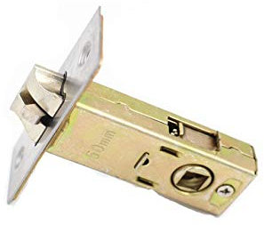 TOOLSTAR Door Latches, Stainless Steel Tubular Mortice Latches Forked 70mm Backset Bathroom and Indicator Latch for Lever Handle Without Screws