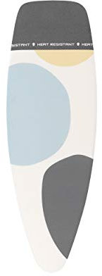Brabantia Housse pour Table à Repasser D 135 X 45 cm - Coton, Mousse 4mm – Zone pour Repose–Fer – Spring Bubbles