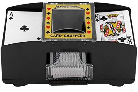 Kartenmischmaschine ,Elektrische Kartenmischmaschine 2 Deck, elektronische Casino-Poker-Kartenmischung, batteriebetrieben, Ein/Zwei Deck-Karten-Mischung, Kartenspiel-Zubehör