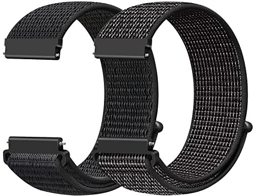 Runostrich 20mm Nylon Sport Armband Kompatibel mit Samsung Galaxy Watch 7 6 5 4 FE 40mm 44mm 45mm/Watch 6 4 Classic 43mm 47mm 42mm 46mm/Garmin Vívoactive 6/5/3/3 Music/Amazift Active 2/Active