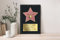 Oedim Regalo Original Placa Metacrilato Estrella de Hollywood Personalizada, Fabricado en Metacrilato 4mm, 19,5 x 28,2cm, Efecto Espejo, Sin Apoyo