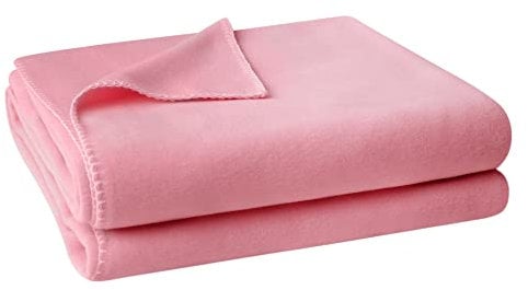 Zoeppritz Decke in der Farbe: Rosa, aus 65% Polyester, 35% Viscose hergestellt, Größe: 160x200 cm, 103291-321-160x200