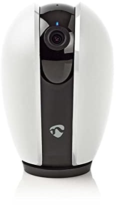 NEDIS WIFICI21CGY Smartlife Indoor Camera | WLAN | Full HD 1080p | Pan Tilt | Cloud Storage (optional) / microSD (not included) | Night Vision | Android™ / iOS | Dark Grey/White