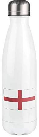 Thermosflasche mit Motiv Union Jack, Weiß