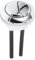 Botón Pulsador de Inodoro de Plástico Botón de Inodoro de Doble Descarga Botón de Tanque Redondo Varilla de Fácil Instalación Ajuste Universal Material Abs