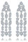Ohrringe Mädchen Weißes Gold, Zirkonia Ohrstecker Quaste Ohrringe Kupfer 12x37mm Geschenk Geburtstag Frau