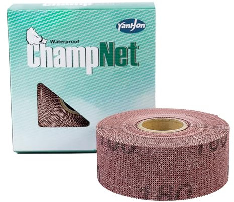 ChampNet Rouleau de tissu émeri grain 180 pour plombiers, 3,8 cm x 9,1 m | Rouleaux de papier abrasif double face en oxyde d'aluminium | Idéal pour nettoyer les tuyaux en cuivre, enlever les bavures
