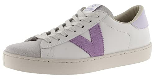 victoria Low-Top Unisex Berlin Leder & Kontrast-Teile & Spaltleder-Zehe 1126142 für Erwachsene LIRIO 37