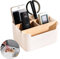 Holz Desktop Organizer, 5 fächer Holz Desktop Stift, Tisch Organizer, Schreibtisch Fernbedienungshalter mit Abnehmbar Fächer, Schreibtisch Organizer, Aufbewahrungsbox für Büro, Schule und Haushalt