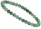 ELEDORO Stretch Armband aus echten Edelstein-Perlen (6mm) – Perlenarmband für stilvolle Eleganz (kolumbianischer Smaragd)