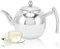 Théière avec infuseur, Theiere Marocaine en Acier Inoxydable pour Cuisinière à Induction, Théière Bouilloire pour Maison Hôtel Restaurant(1050ML)