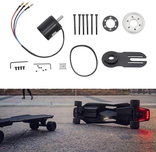 wanwanper Skateboard Motor Mount Bracket, Skateboard Pulleys Kit, N5065 Sensorless Motor Pulley Wheel Kit für DIY Elektro-Skateboard, Modell-Flugzeug-Roller, Fahrrad Power Elektrofahrzeuge