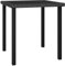 Rantry Gartentisch Garten Esstisch Balkontisch Gartenmöbel Tisch Terrassentisch Möbel Esszimmertisch Rattantisch Mit Glas Tischplatte Schwarz 70x70x73 cm Poly Rattan