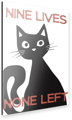 artboxONE Alu-Print 60x40 cm Nine Lives None Left von Knstler Edsonramosart
