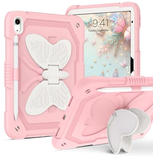 Telaso Funda para iPad de 11ª generación A16 (2025 de 11 pulgadas), iPad de 10ª generación (2022 de 10.9 pulgadas) para niños, funda resistente con soporte para lápices y funda protectora para