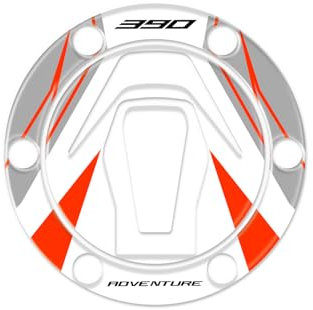 Tankdeckelschutz aus Harz, 3D, kompatibel mit KTM 390 Adventure 2024 on GP-2046 (Weiß)