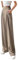 duxyoz Lässige Palazzo-Hose für Damen, weites Bein, leichte Arbeitshose, Businesshose, hohe Taille, gerades Bein, einfarbig, Loungehose mit Taschen, elegante Damenanzughose, 01 Khaki, 3XL