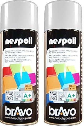 Nespoli Bomboletta Spray Aerosol Grigio Chiaro Ral 7035 400ml (Confezione da 2)