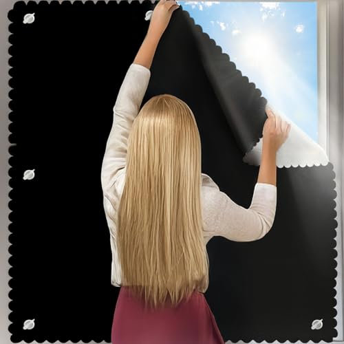 tenda velux,tenda oscurante da interno compatibile con VELUX S06 966(96CM*93CM),Blackout al 100%,Tenda oscurante con 8 ventose, isolamento termico, Installazione semplice