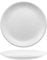 Borella alfa piatto piano colore bianco in melamina 25 cm 6 pezzi