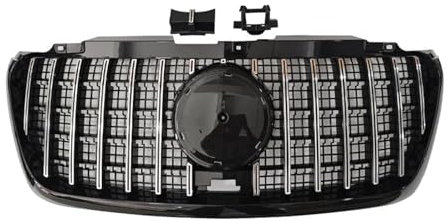 Kühlergrill Vorne Für Sprinter W907 2018 2019 2020 2021 2022 2023 Auto Frontgrill Grills Facelift ABS Racing Grill Front Kühlergrill(Silver)