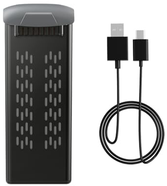 Ameta Battery Set for S50 Lite Drone, 7.4V 2000mAh, 25 Minutes Flight Time with LED Indicator