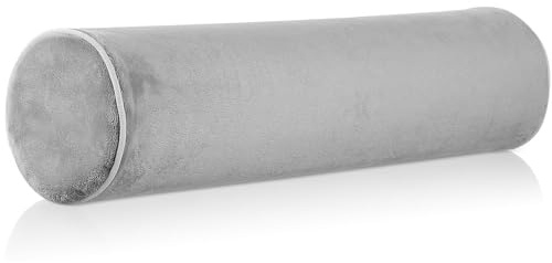HEALEEP Rundes Nackenstützkissen aus Pu Memory Schaum für Nacken und Lendenbereich mit Ergonomischer Form zur Schmerzlinderung Beim Seitenschlafen und Rückenschlafen