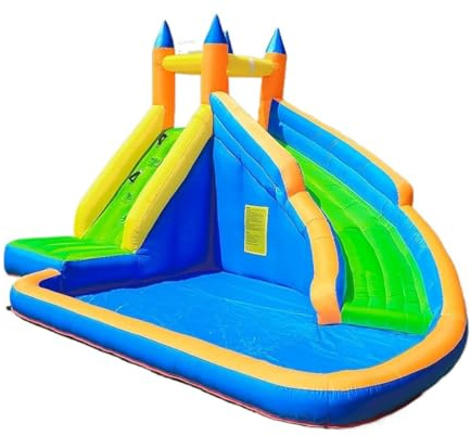 IXMLDAXD Bouncy Castle， Aufblasbare Schlösser for kleine Haushalte, Spielplatz for Outdoor-Spielzeug, Kletterspielzeug for Kinder