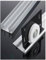 ZBORAVPIX Binario per Porte scorrevoli, Kit Binario for Porta Scorrevole a Triplo Binario, ferramenta Inclusa for Armadio di Diverse Dimensioni(250cm/98in)