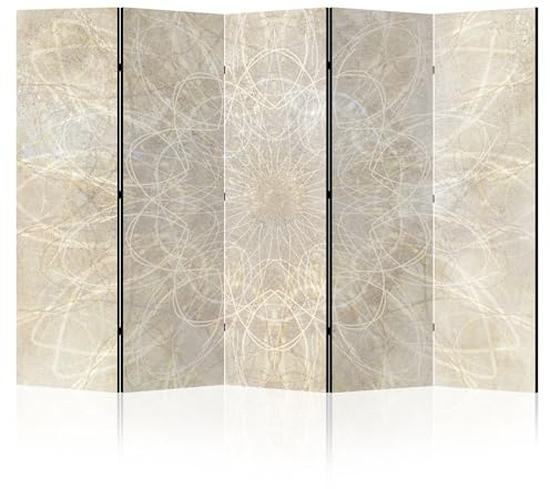 LUMASOUL Paravent Raumteiler Innen beidseitig Bedruckt 225x172 cm Mandala 19