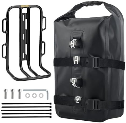 1 Set Gabeltaschen Fahrrad, 8L Fahrradtasche Fahrrad gabeltasche Vorderrad | Fahrradtasche mit Vielseitiger Halterung, 100% Wasserdichtes Fahrradtasche Gabel für MTB, Rennräder