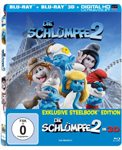 Die Schlümpfe 2 - 3D + 2D (2Disc) SteelBook mit Lenticular [Blu-ray]