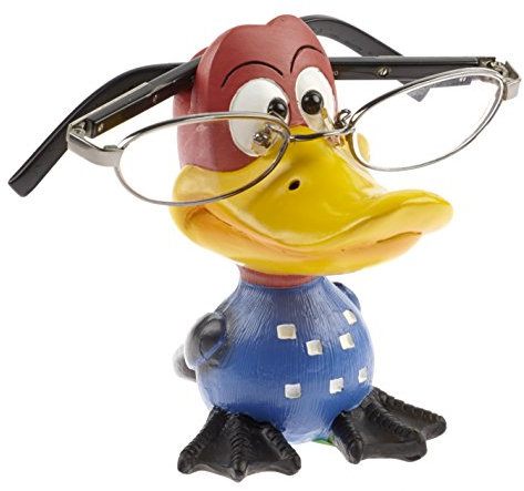 By Bers Leon Brillenhalter tolle Designs, handbemalt, Tiere, Tiermotive wirklich lustig, für Spaßversteher und Junggebliebene Geschenk ((blau)