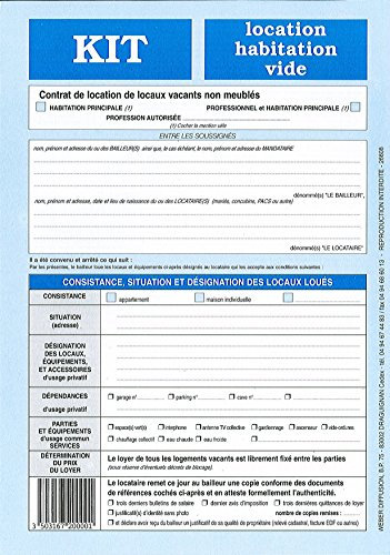 Weber Contrat de location pour locaux vides