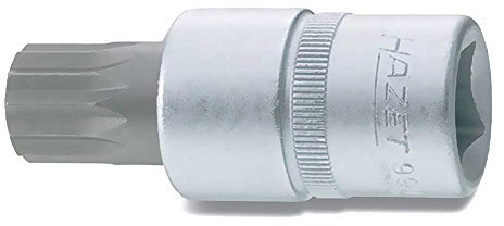 HAZET Schraubendreher-Einsatz 1/2Zoll Vielzahn 1/2 M16 Länge 60mm Motorrad