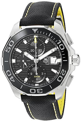 TAG Heuer Aquaracer Herren-Armbanduhr 43mm Armband Leinen Schwarz Schweizer Automatik CAY211A.FC6361