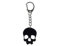 Miniblings Totenkopf Schlüsselanhänger Acrylglas schwarz Schädel Gothic Halloween - Handmade Modeschmuck I I Anhänger Schlüsselring Schlüsselband Keyring