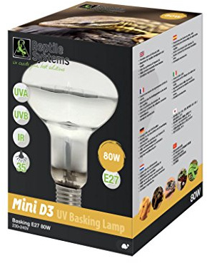 Aquarium Systems 217013 D3 UV Basking Lamp Mini - 80W - E27