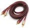 sourcing map 3 Metros Marrón Cable para Audio Estereo para Coche 2 RCA a 2 RCA Conector Macho a Macho