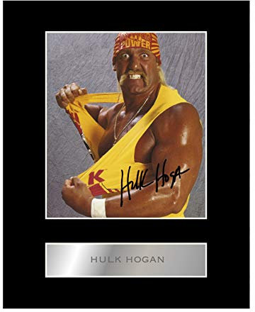 Iconic Pics Hulk Hogan Signiert Foto Display WWE Wandbild Display Wanddekoration Wohnzimmer, Schlafzimmer