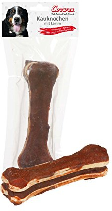 Corwex Kauknochen (1x15cm mit Lamm), für große Hunde, extra lecker & fettarm, Hunde-Kauartike mit 100% Lamm im Fleischanteil
