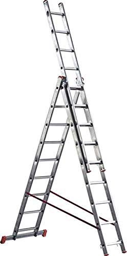 Scala alluminio telescopica Marchetti Orange 3 rampe x 7 9 11 12 gradini (3 rampe x 9 gradini)