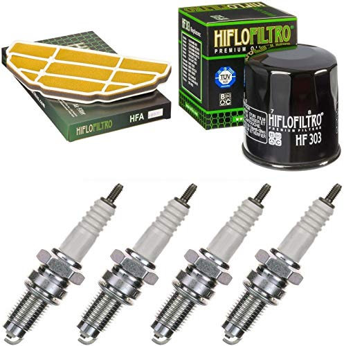 Luftfilter Ölfilter Zündkerzen für ZX-6R 600 G Ninja Baujahr 1998-1999 Servicekit Wartungskit