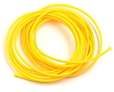 Othmro Gaine de câble électrique tressée en PET jaune 3 m x 3 mm