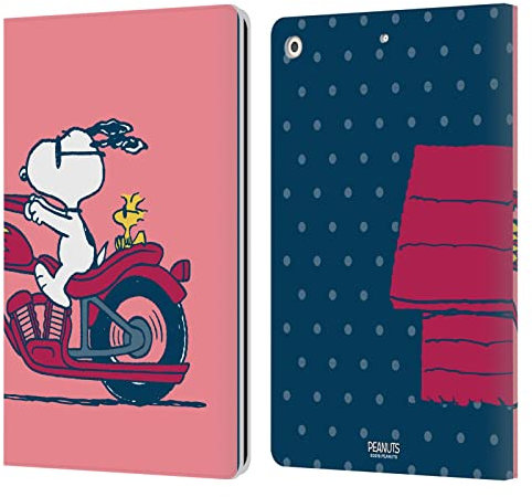 Head Case Designs Offizielle Peanuts Snoopy & Woodstock Halbzeiten Und Gelächter Leder-Wallet-Hülle Kompatibel mit Apple iPad 10.2 2019/2020/2021