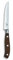 Victorinox Grand Maître, Steak Knife, Extra Sharp Blade, Wavy Edge, 12 cm, Noble Wooden Handle, Stainless Steel, Brown