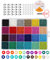 Cuentas de Colores 2mm Mini Cuentas y Abalorios Cristal para DIY Pulseras Collares Bisutería (24 Colores)